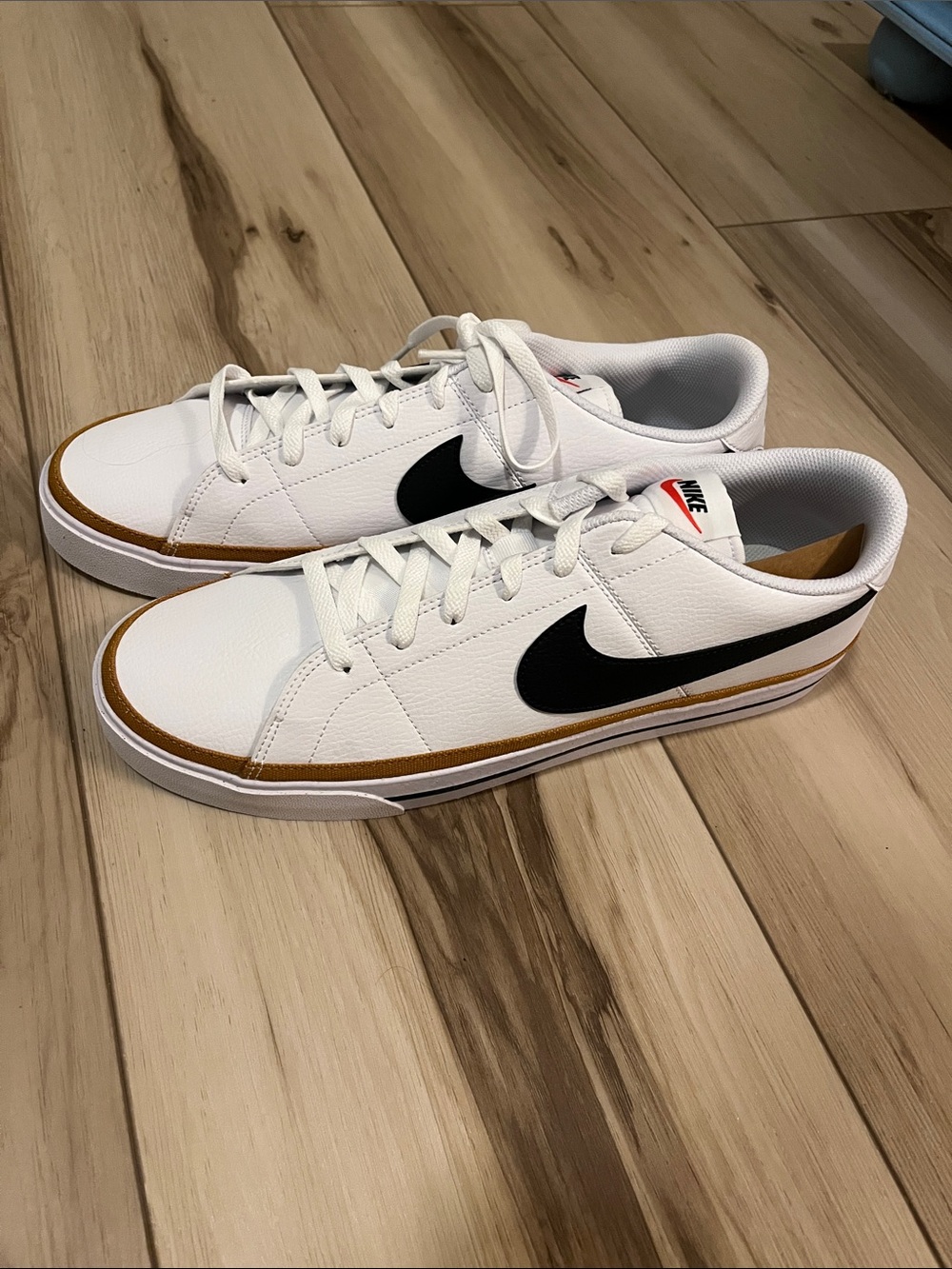 Nike Court Legacy Men’s Black Swoosh Sneakers Size 13 Athletic Streetwear